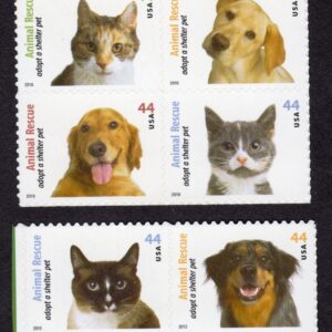 Scott #4560a (4451-60) Animal Rescue Block of 10 Stamps - MNH Separated