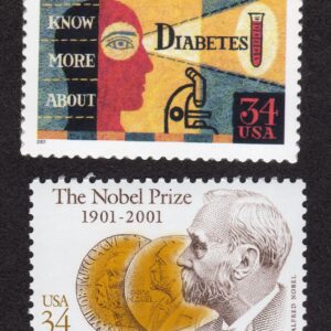Scott #3503-3504 Nobel Prize & Diabetes Single Stamp - MNH
