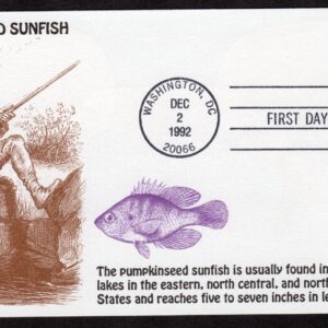 Scott #2481 Pumpkinseed Sunfish 12/02/1992 Washington DC FDC KMC Venture