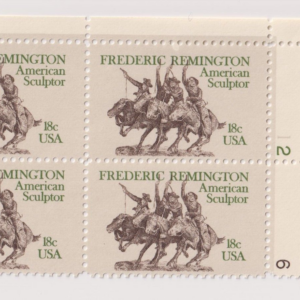 Scott #1934 Frederic Remington Plate Block of 4 Stamps - MNH