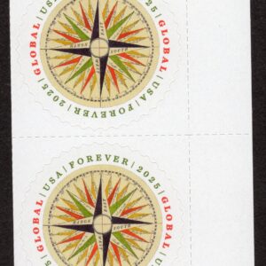 Scott #5956 Compass Rose Pair of Global Forever Stamps - MNH In Stock