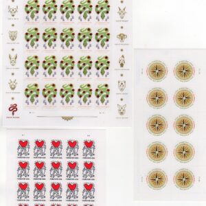 Scott #5952-5953-5956 Compass Reaching Love Snake Sheet of 10 Forever Stamps MNH