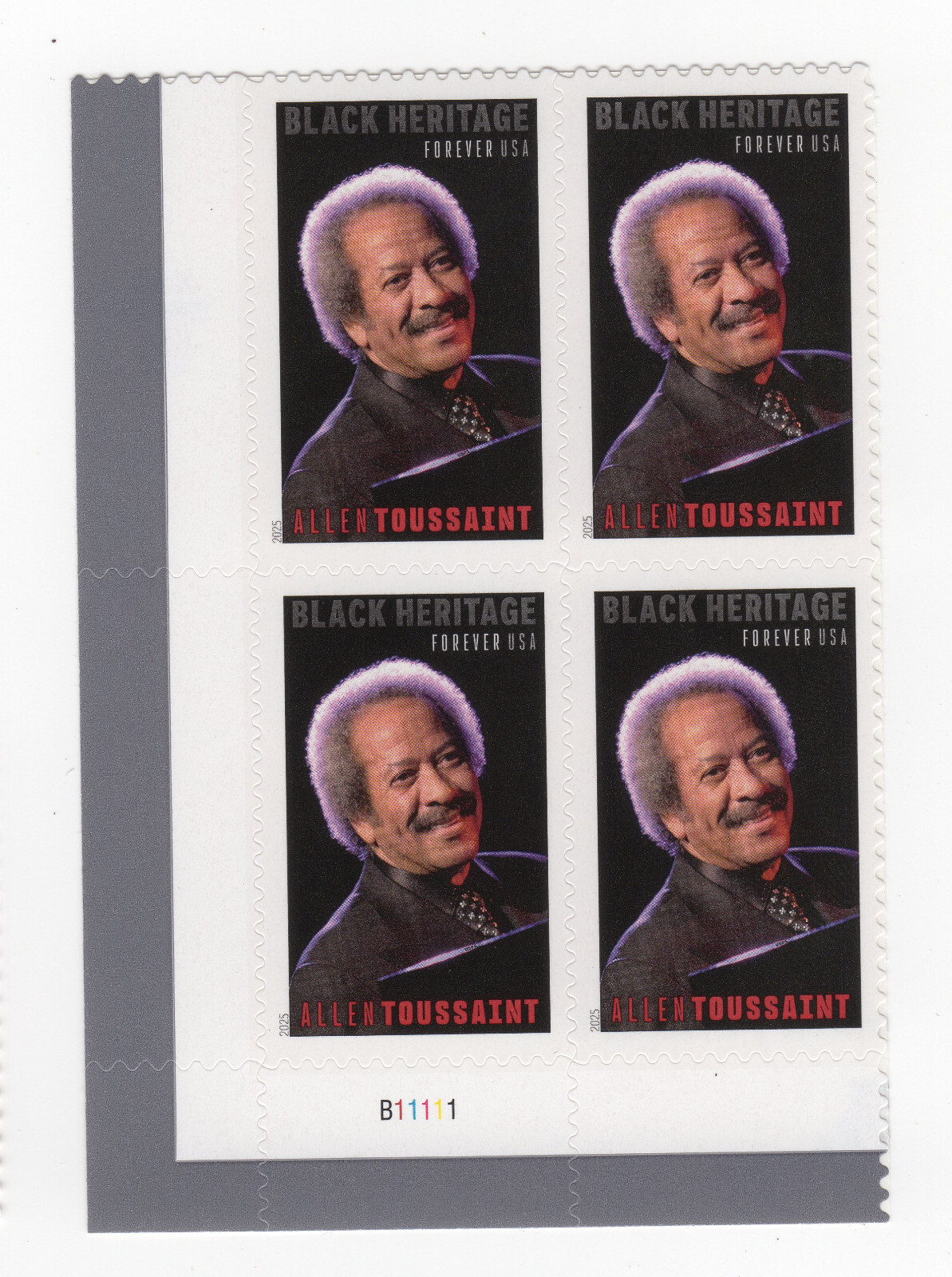 Scott #5957 Allen Toussaint Plate Block of 4 Forever Stamps - MNH