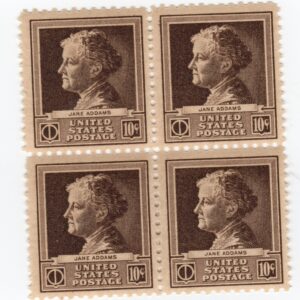 Scott #878 Jane Addams Block of 4 Stamps - MNH