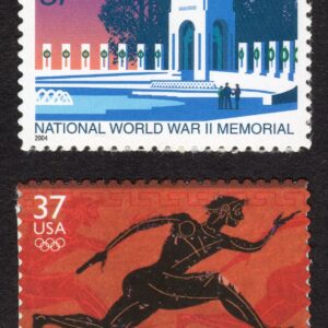 Scott #3862-3863 World War II Memorial Greek Olympics Single Stamp - MNH