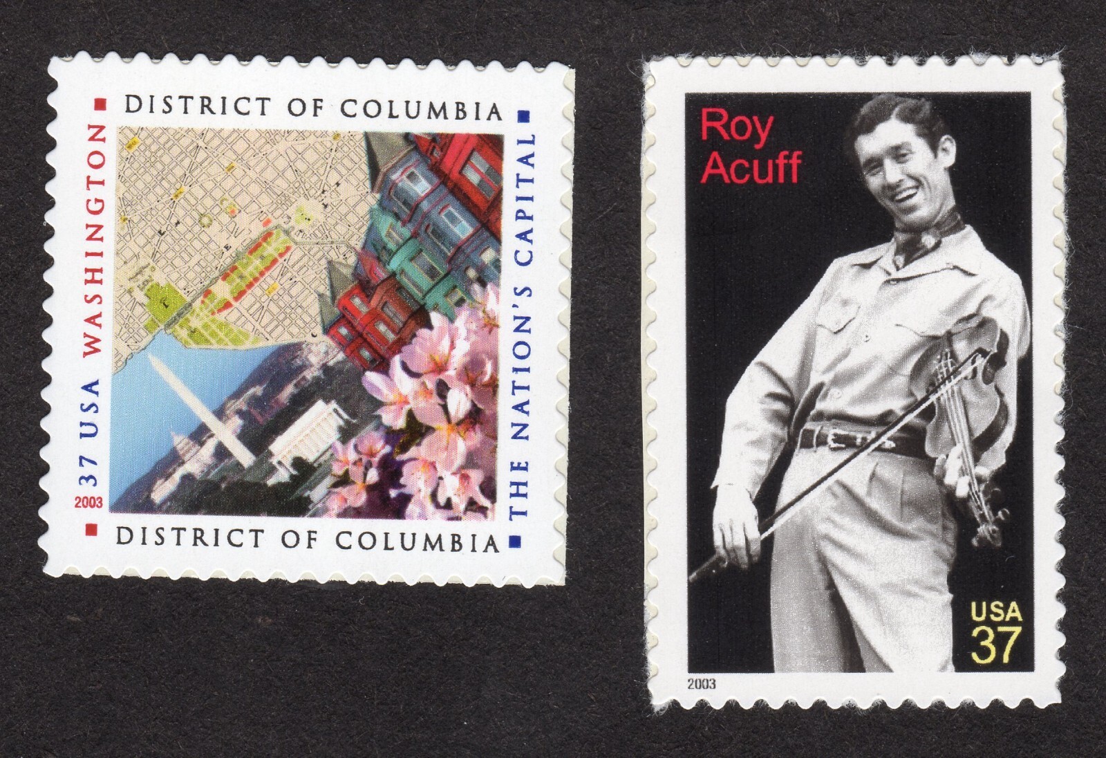 Scott #3812-3813 Roy Acuff Washington D.C. Single Stamp - MNH