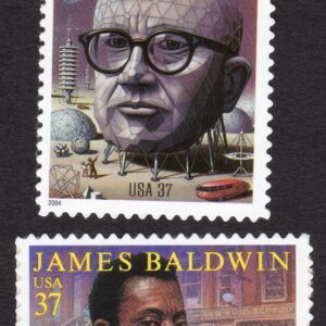 Scott #3870-3871 R. Buckminster Fuller James Baldwin Single 37¢ Stamp - MNH