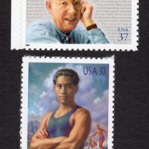 Scott #3659-3660 Ogden Nash Duke Kahanamoku Single Stamps - MNH