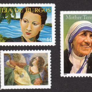 Scott #4475-4476-4477 De Burgos Mother Theresa Angel (3) Single Stamps - MNH