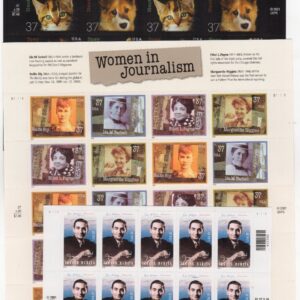 Scott #3668a-3669-3671a Irving Berlin Journalism Neuter Sheet of 20 Stamps - MNH