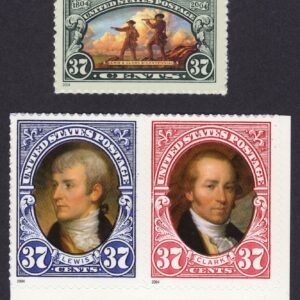 Scott #3854-3855-3856a Lewis & Clark Single & Pair of Stamps - MNH
