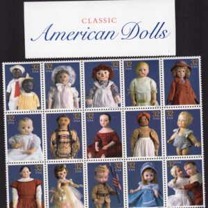 Scott #3151 American Dolls Block of 15 Stamps - MNH w/Title