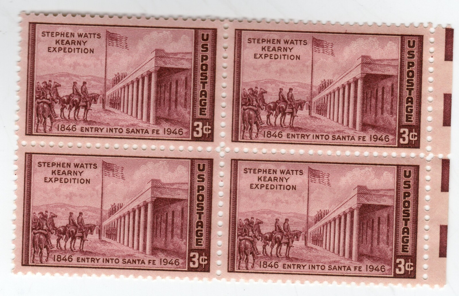 Scott #944 Kearney Expedition Santa Fe Block of 4 Stamps - MNH