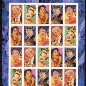 Scottt #4501a (4497) Latin Music Legends Sheet of 20 Stamps - Sealed