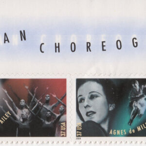 Scott #3843a (3840-3843) American Choreographers Title Block of 4 Stamps - MNH