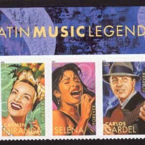 Scottt #4501a (4497) Latin Music Legends Title Strip of 5 Stamps - MNH