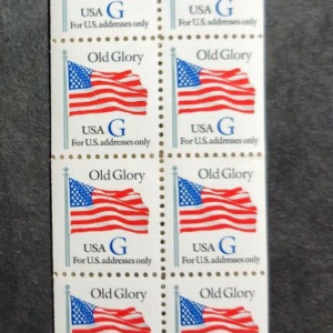 Scott #2884a Blue "G" Rate Old Glory Booklet of 20 Stamps - MNH