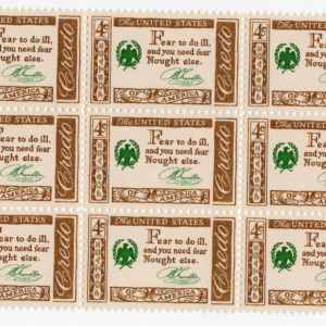 Scott #1140 Credo Benjamin Franklin Block of 9 Stamps - MNH