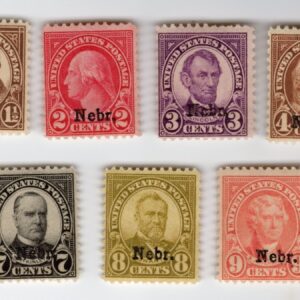 Scott #669-679 Nebraska Overprint Single Stamps - MLH