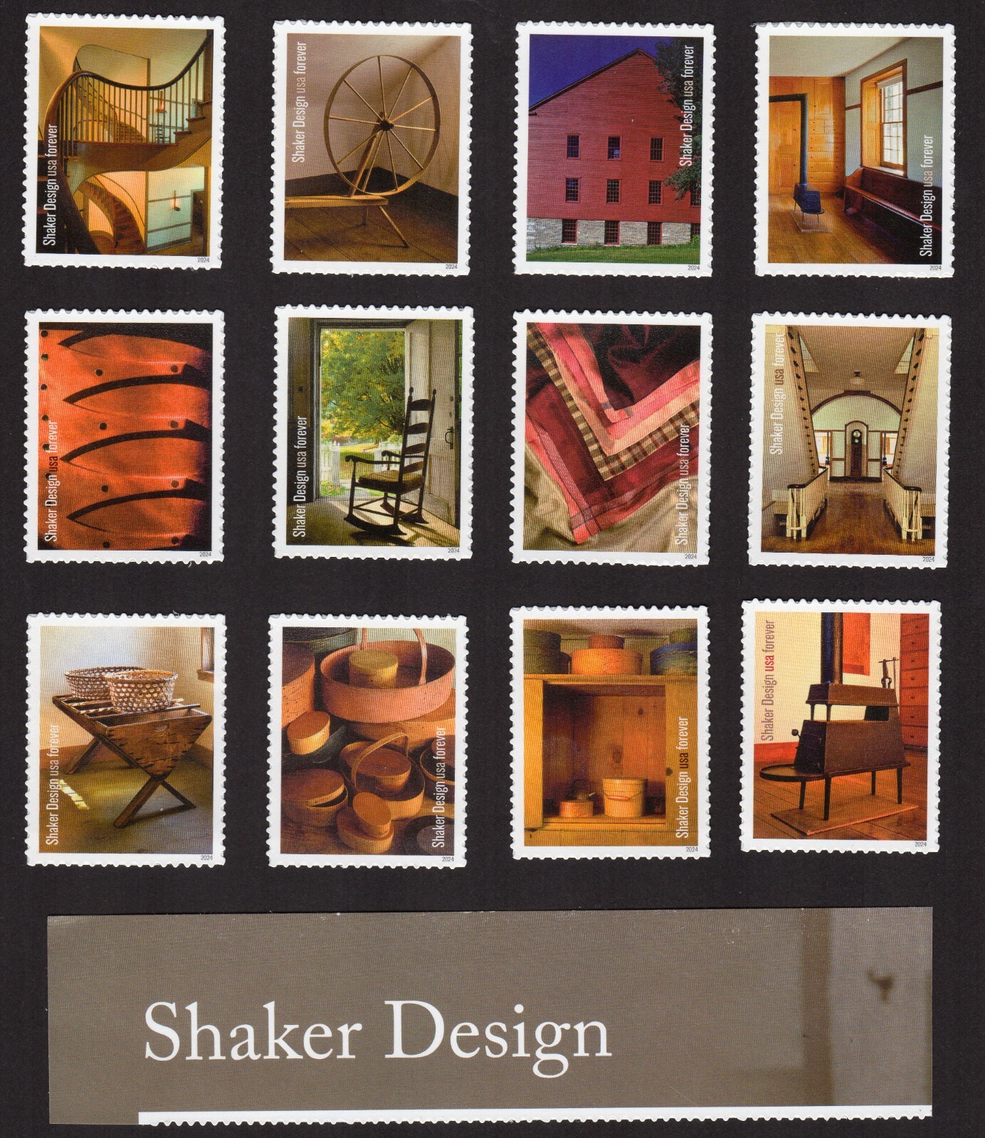 Scott #5896 Shaker Design Set of 12 Forever Stamps - MNH
