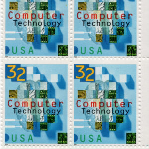 Scott #3106 Computer Technoloty Plate Block of 4 Stamps - MNH PC#2