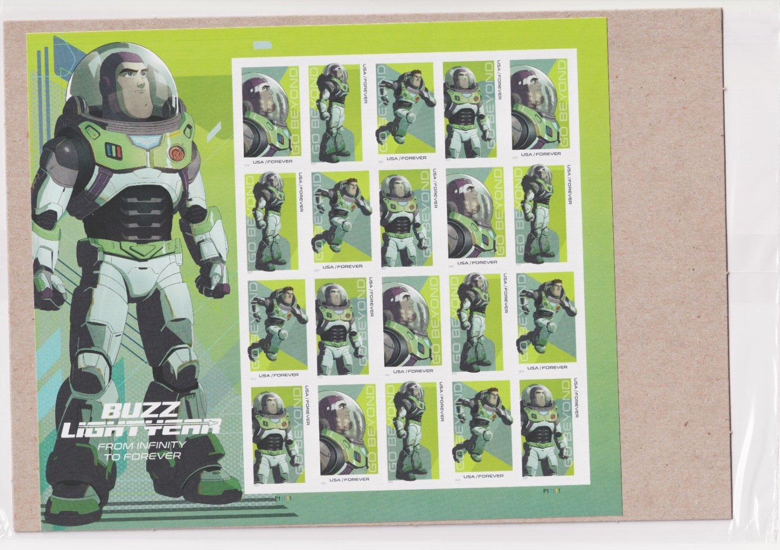 Scott #5712a (5709-12) Buzz Lightyear Sheet of 20 Forever Stamps - Sealed