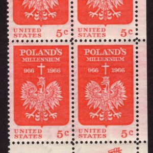 Scott #1313 Poland Zip Block of 4 Stamps - MNH
