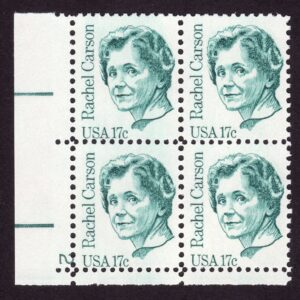 Scott #1857 Rachel Carson Plate Block of 4 Stamps - MNH P#2 LL