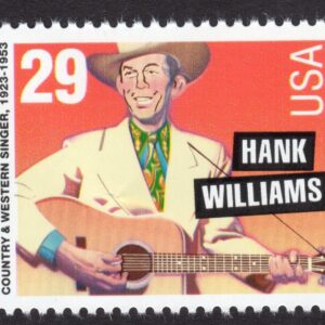 Scott #2723A Hank Williams Plate # Single Stamp - MNH PC#1 Damaged