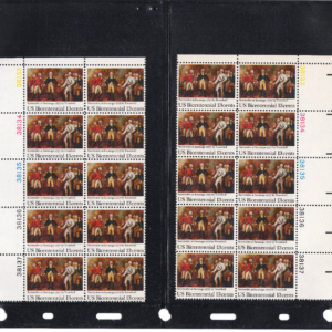 Scott #1728 Saratoga Matched Set (4) Plate Blocks of 10 Stamps in Vario Page