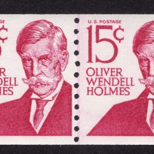 Scott #1305Ei Oliver Wendell Holmes Type II Dull Gum Joint Line Pair - MNH #11
