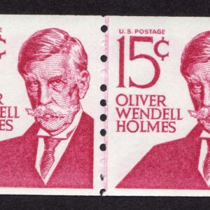 Scott #1305Ei Oliver Wendell Holmes Type II Dull Gum Joint Line Pair - MNH #17