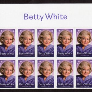 Scott #5976 Betty White Title Block of 10 Forever Stamps - MNH