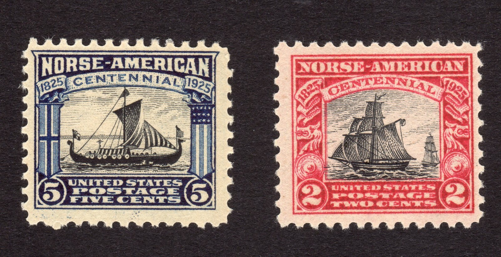 Scott #620-621 Norse-American Centennial Single Stamps - MNH #7