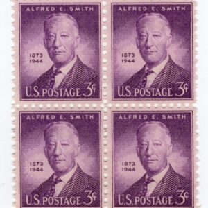Scott #937 Alfred E. Smith NY Governor Plate Block of 4 Stamps - MNH VF