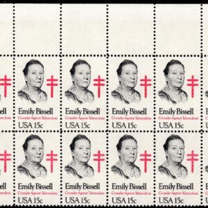 Scott #1823 Emily Bissell Plate Block of 20 Stamps - MNH P#39286 UL