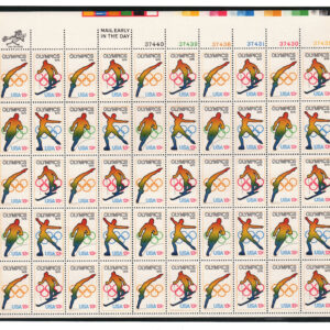 Scott #1698a (1695-98) Winter Olympics 1976 Sheet of 50 Stamps - MNH UR in mount