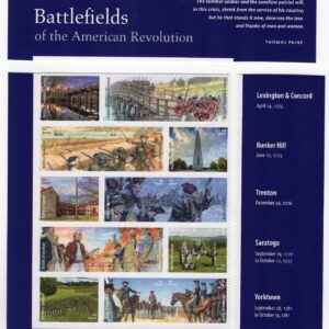 Scott #5977 Battlefields of the American Revolution Sheet of 15 Stamps - MNH Cut