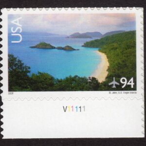 Scott #c145 St. John, US Virgin Islands Single Airmail Stamp - MNH w/Plate # B