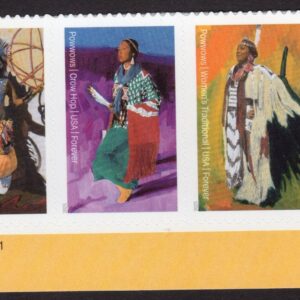 Scott #5978-5981a PowWows Native American Culture Plate Strip 4 Stamps - MNH LL
