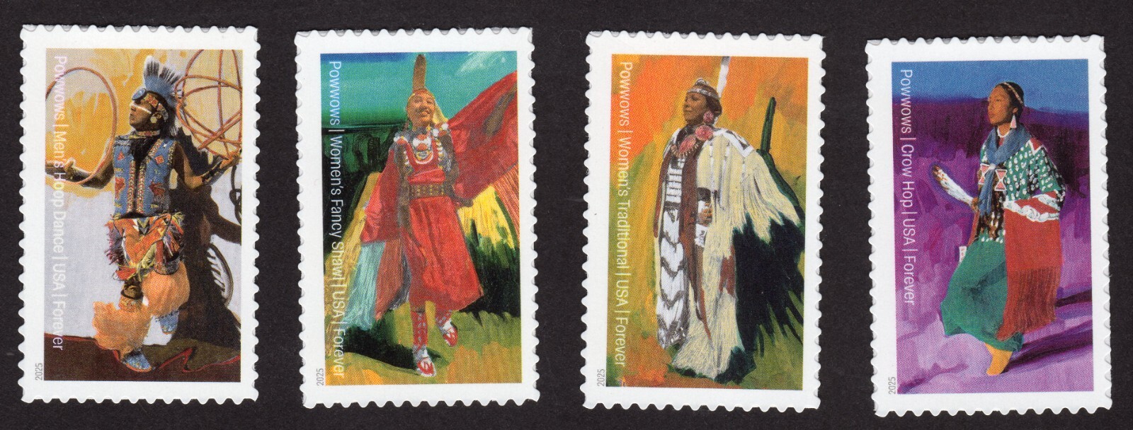 Scott #5978-5981a PowWows Native American Culture Set of 4 Forever Stamps - MNH