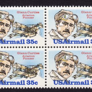 Scott #c100 Glenn Curtis Block Of 4 Stamps - MNH