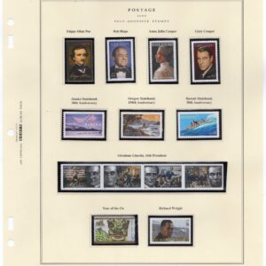Scott #4374-4375-4376-4377-4383a-4386-4406-4408-4415-4421 Album Page #77 - MNH