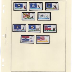 Scott #4302b (4297a & 4302a) Flags of Our Nation Album Page Coil Stamps - MNH