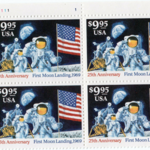 U.S. Scott #2842 Moon Landing ($9.95) Plate Block Of 4 Stamps - MNH