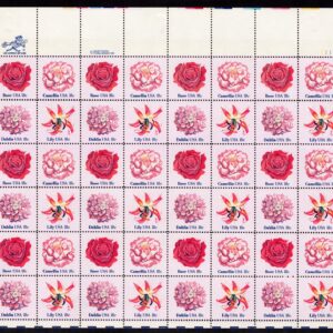 Scott #1879a (1876-79) Flowers Full Sheet of 48 Stamps - MNH UR