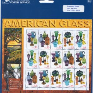 Scott #3328a American Glass Sheet of 15 Stamps - Sealed Blue