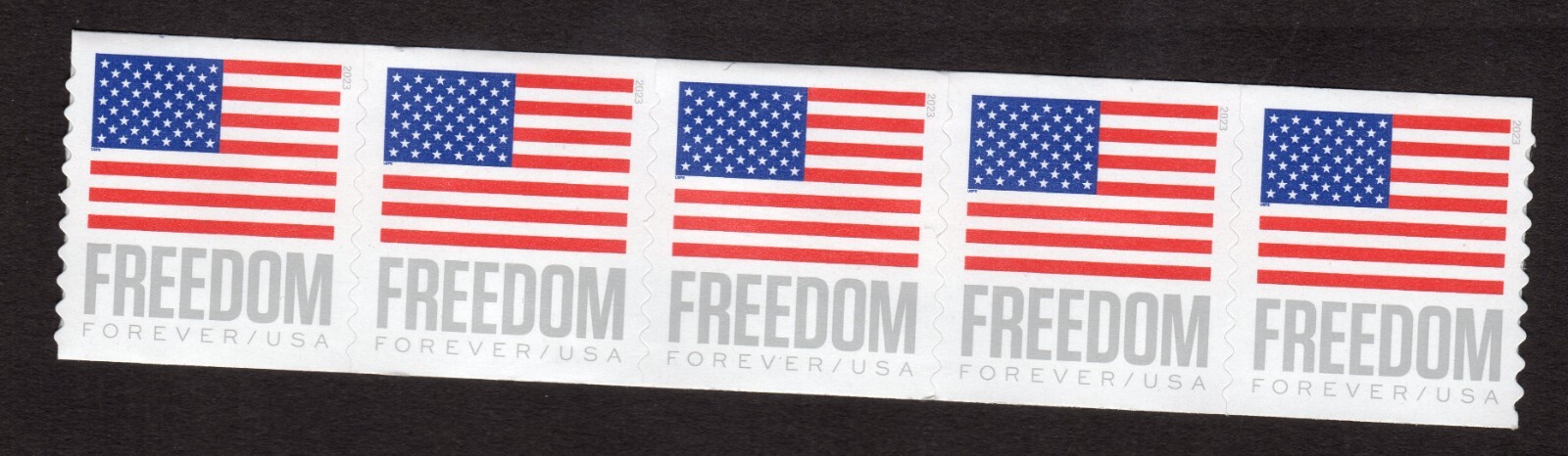 Scott #5788 Freedom Flag Coil of 5 Stamps - MNH