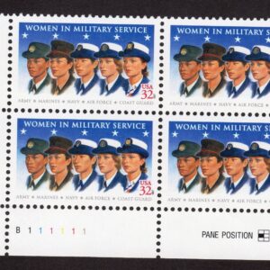 Scott #3174 Women in Military Service Plate Block of 4 Stamps - MNH