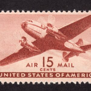 Scott #c28 Twin motored Transport Plane Airmail Single Stamp - MNH